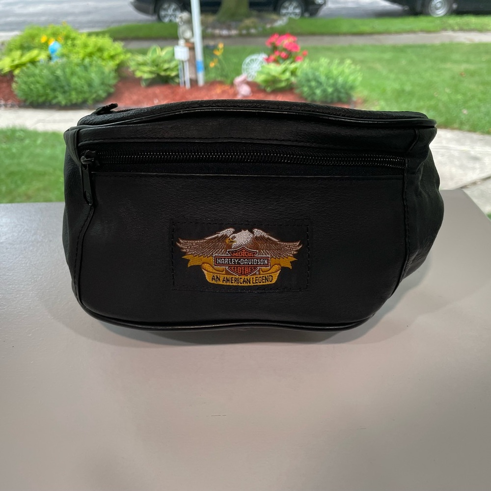 Vintage Harley-Davidson Leather Fanny Pack | An American Legend Waist Bag